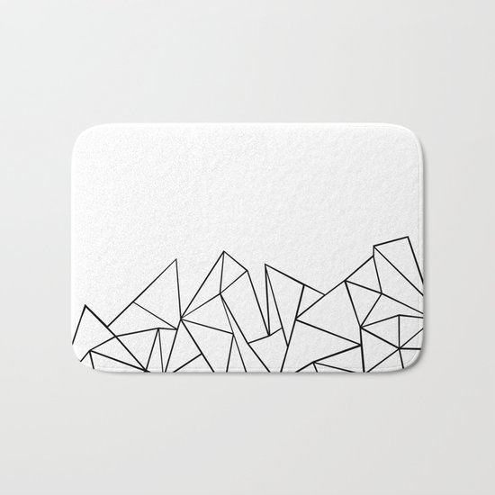 Ab Peaks White Bath Mat