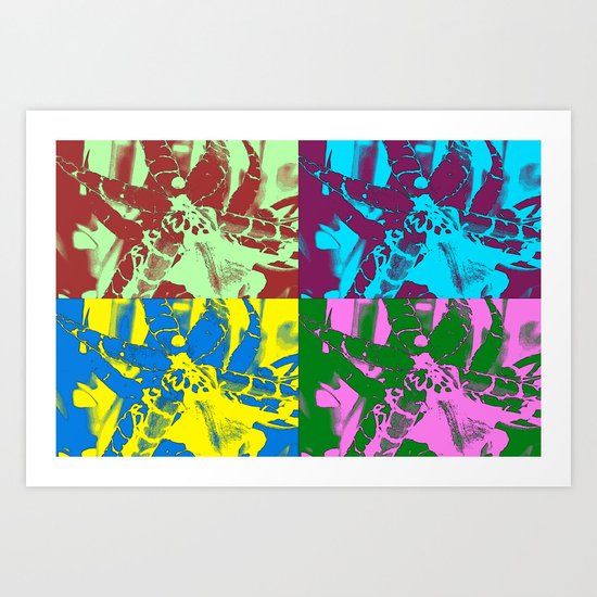 Pop Orchids Art Print