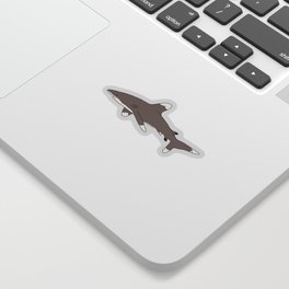 Oceanic whitetip shark (longimanus) Sticker