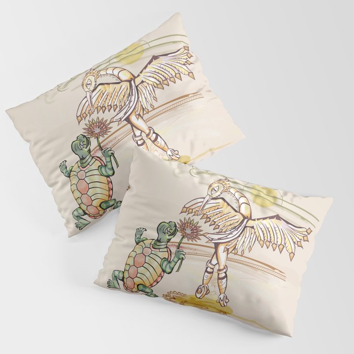 Turtles Gift for Crane Pillow Sham