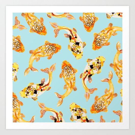 Goldfish #society6 #decor #buyart Art Print