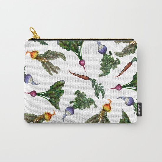 Watercolor Veggies Carry-All Pouch