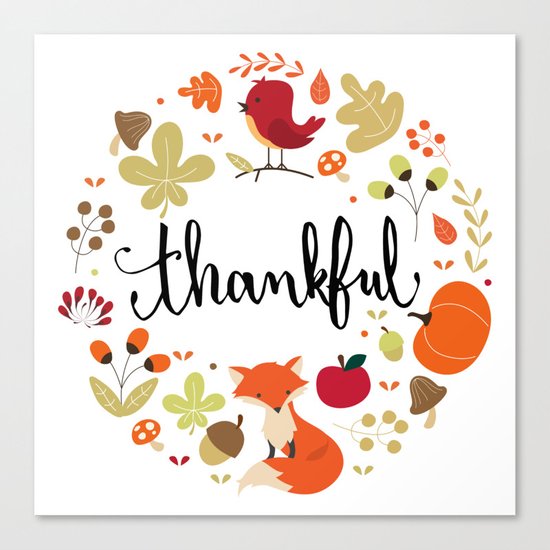 THANKFUL Canvas Print