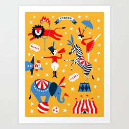 Animal Circus Art Print