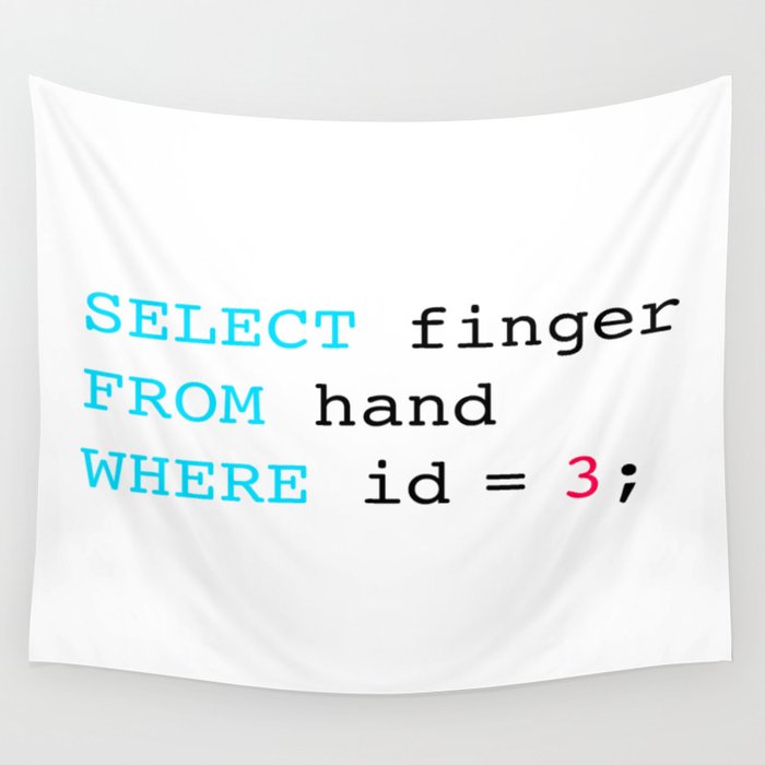 Middle finger Wall Tapestry