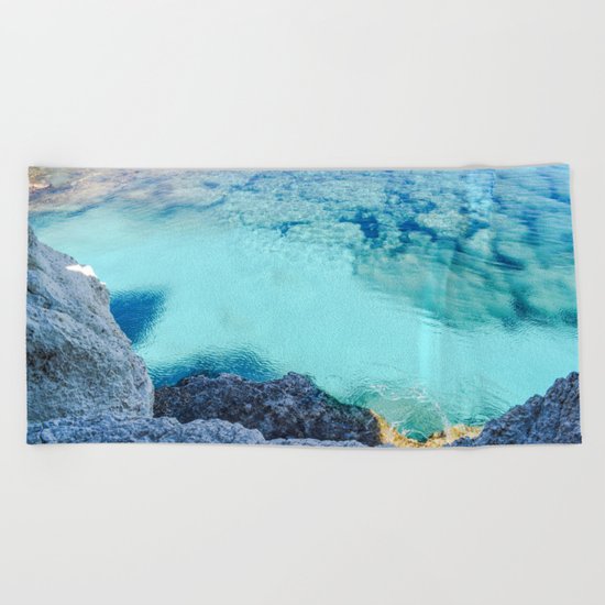 Cyprus Sea I Beach Towel
