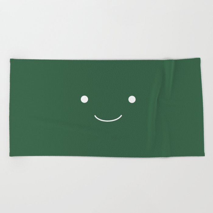 Happy 2 green Beach Towel