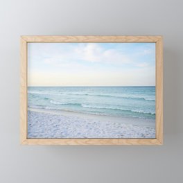 Blue Beach Framed Mini Art Print