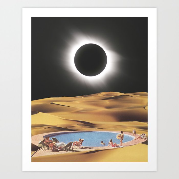 Desert Eclipse Art Print