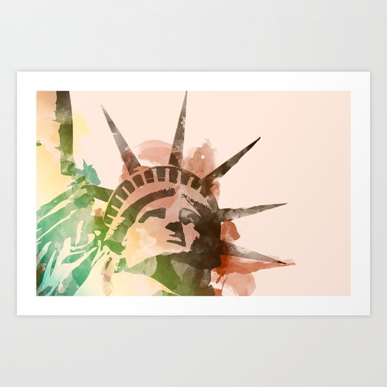 Miss Liberty Art Print