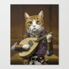 Bard Cat Canvas Print