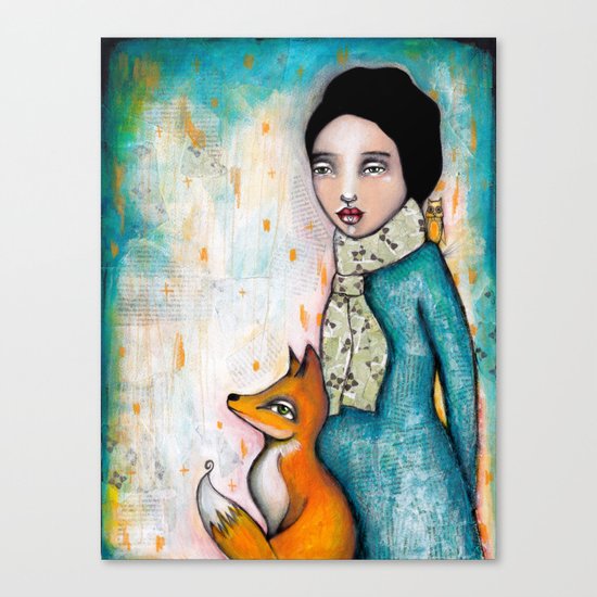 Foxy by Tamara Laporte - Canvas Art Print on Society6