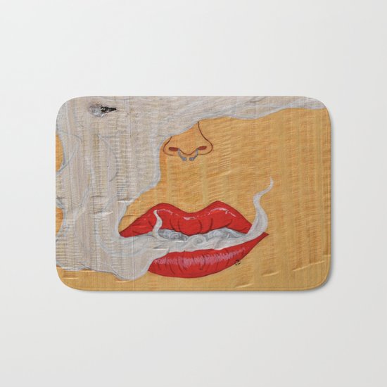 Puff, Smoking Lady Series Bath Mat