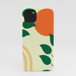 Tropical Plant and Sun iPhone Case