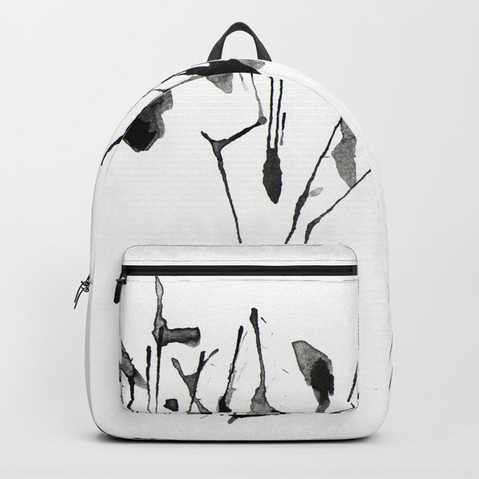 zebra ink splatter Backpack