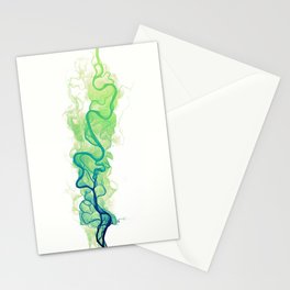 Yellowstone River Treasure Greens Stationery Card