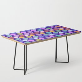 Molar Flower (Dark Purple/Blue Background) Coffee Table