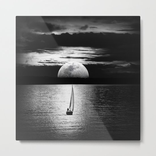 Moon Metal Print