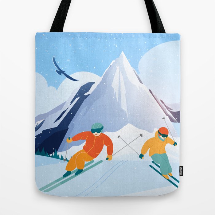 Ski new arrivals tote bag