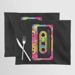 Colorful Retro Cassette Tape Placemat