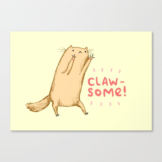 Clawsome! Canvas Print