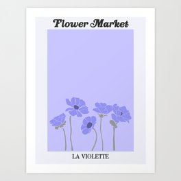 flower market / la violette Art Print
