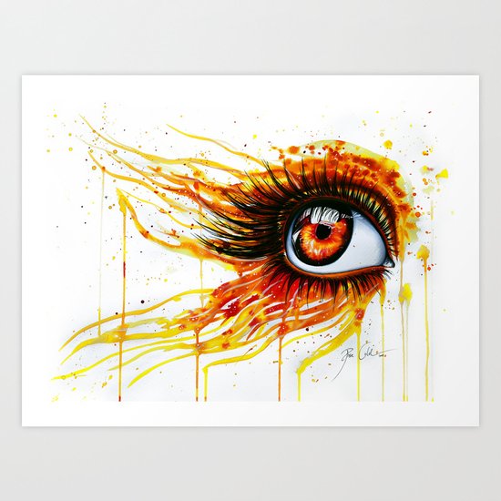 "On fire" Art Print