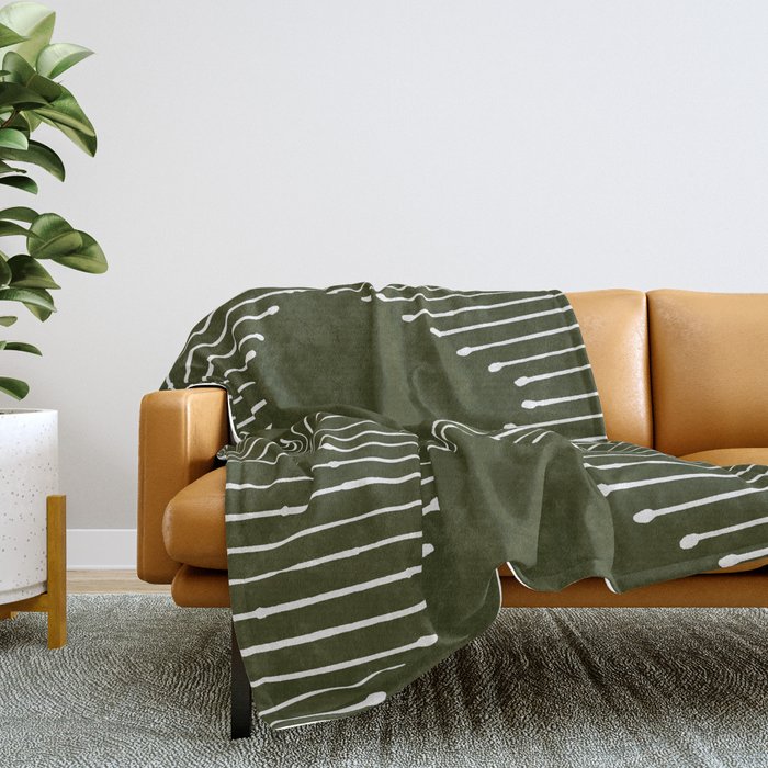 Olive green throw blanket online