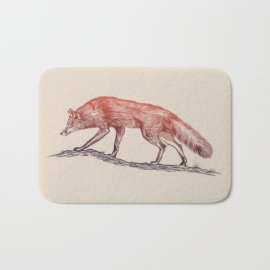 Hunting Fox Bath Mat