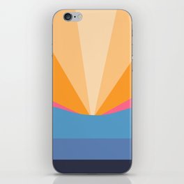 LightCoverSun II - Colorful Sunset Retro Abstract Geometric Minimalistic Design Pattern iPhone Skin