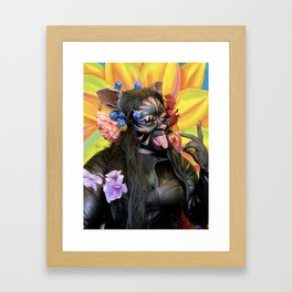 Gothess Spring Kitty Framed Art Print