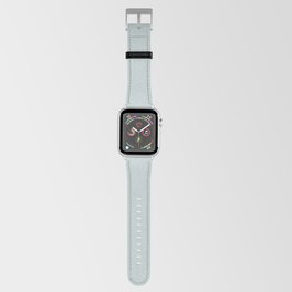 Light Aqua Blue Gray Solid Color Pairs Pantone Misty Blue 13-4405 TCX Shades of Blue-green Hues Apple Watch Band