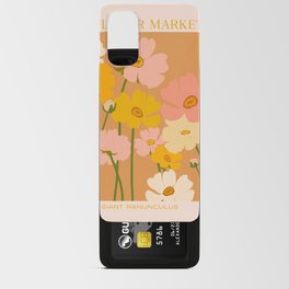 Flower Market - Ranunculus #1 Android Card Case | Spring, Flower, Yellow, Nature, Digital, Floral, Flowers, Market, Green, Pink 