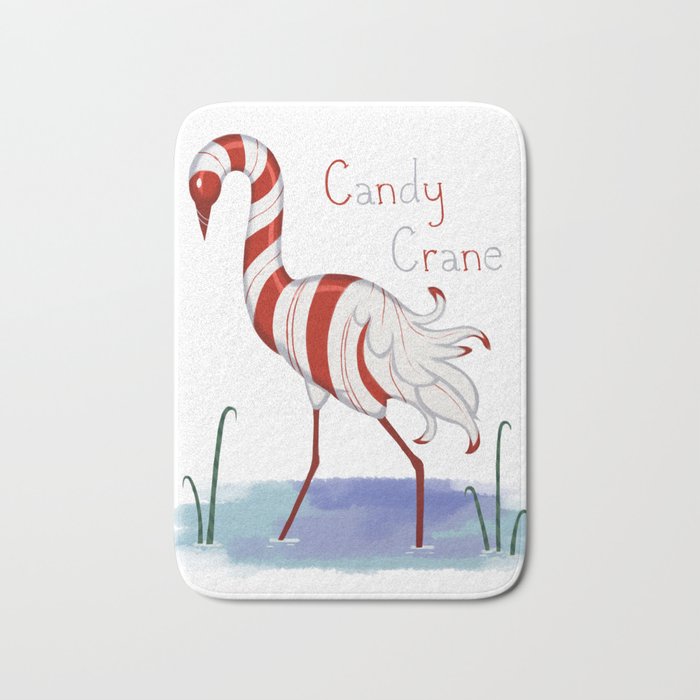 Candy Crane Bath Mat