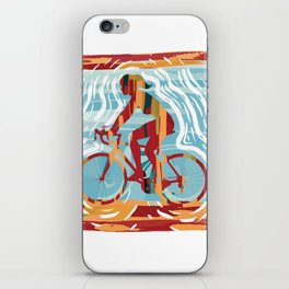 Vintage Mountain Bike Gift for Women iPhone Skin