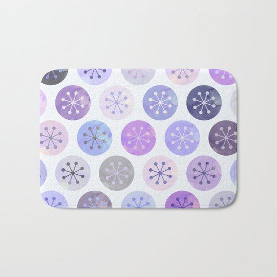Watercolor Lovely Pattern VI Bath Mat