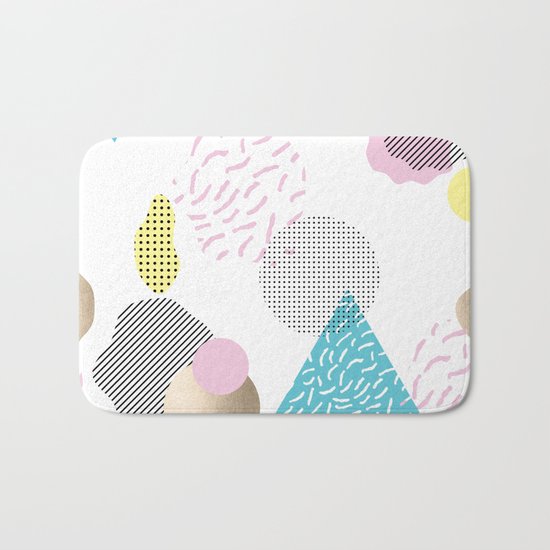 Simply Metallic Memphis Bath Mat