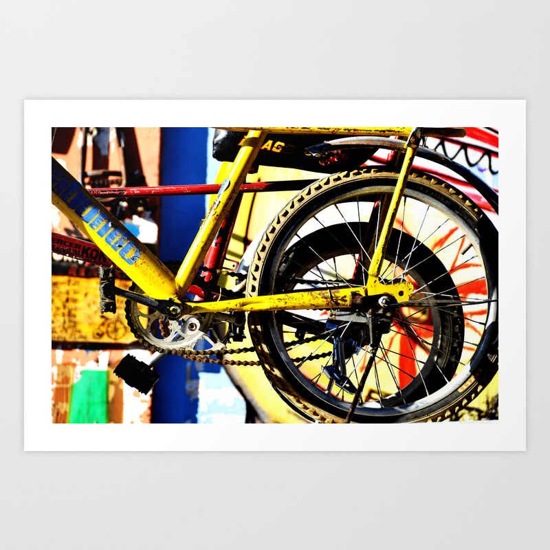 Abstract Bike Art Print By Baptisteriethmann Society6