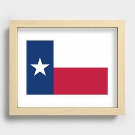 Texas Flag Recessed Framed Print