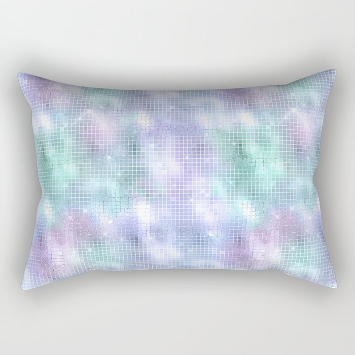 Glam Iridescent Sparkling Pattern Rectangular Pillow