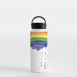 Love Rainbow Rain Water Bottle