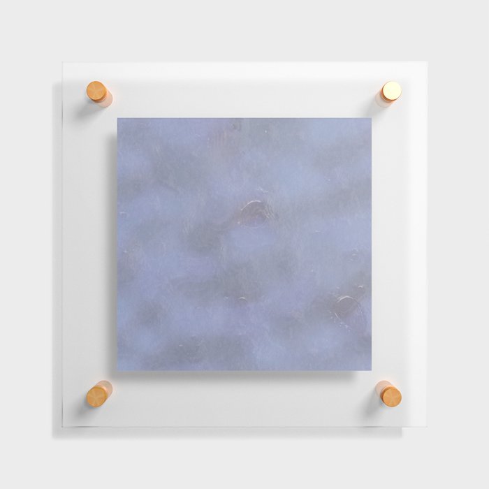 Violet marble frozen texture Floating Acrylic Print