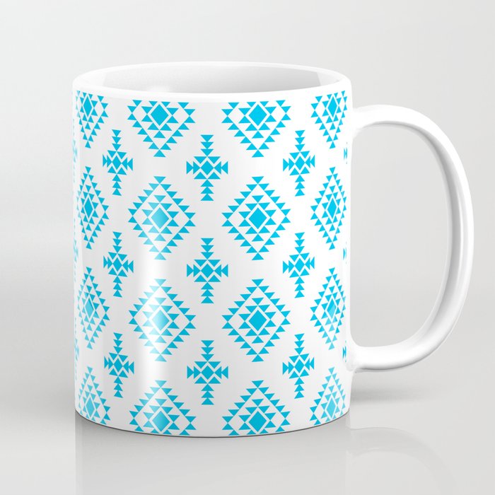 Turquoise Native American Tribal Pattern Coffee Mug