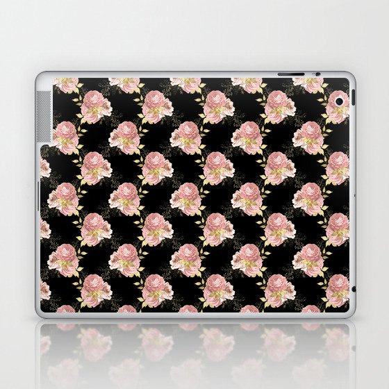 Pink Floral Bouquet Pattern Laptop & iPad Skin