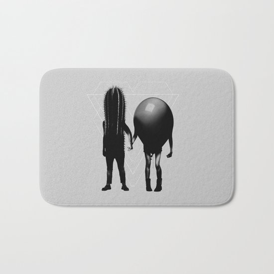 Couple B&W Bath Mat