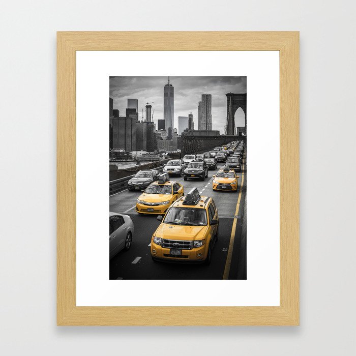 New York City Traffic Framed Art Print