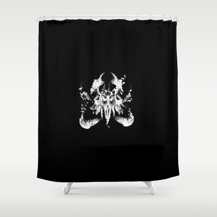 Octopus Skull Shower Curtain