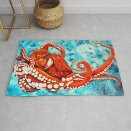 Pacific Octopus Area & Throw Rug