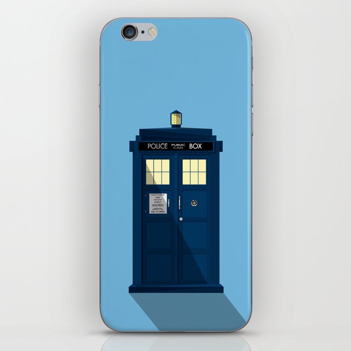 The TARDIS iPhone Skin