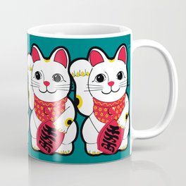  Maneki-Neko Japanese Lucky Cat Coffee Mug